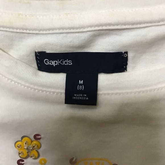 Gap Girl New York Taxi T shirt -size M (8) - Picture 3 of 7